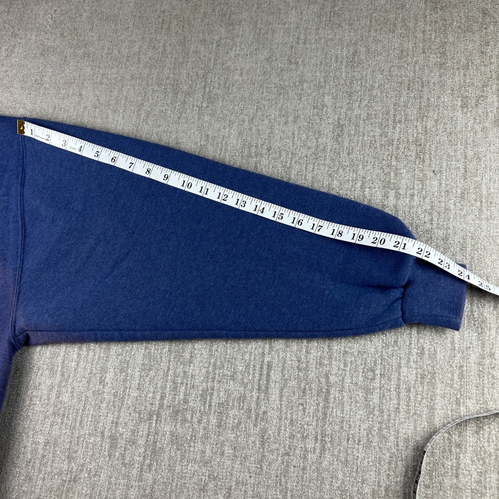 Y2K Russell Athletic Sweatshirt Mens XXXL Blue V-Stitch Pullover Gym Crewneck - Picture 6 of 8